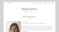 Desktop Screenshot of bridgetmcnulty.com