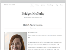 Tablet Screenshot of bridgetmcnulty.com